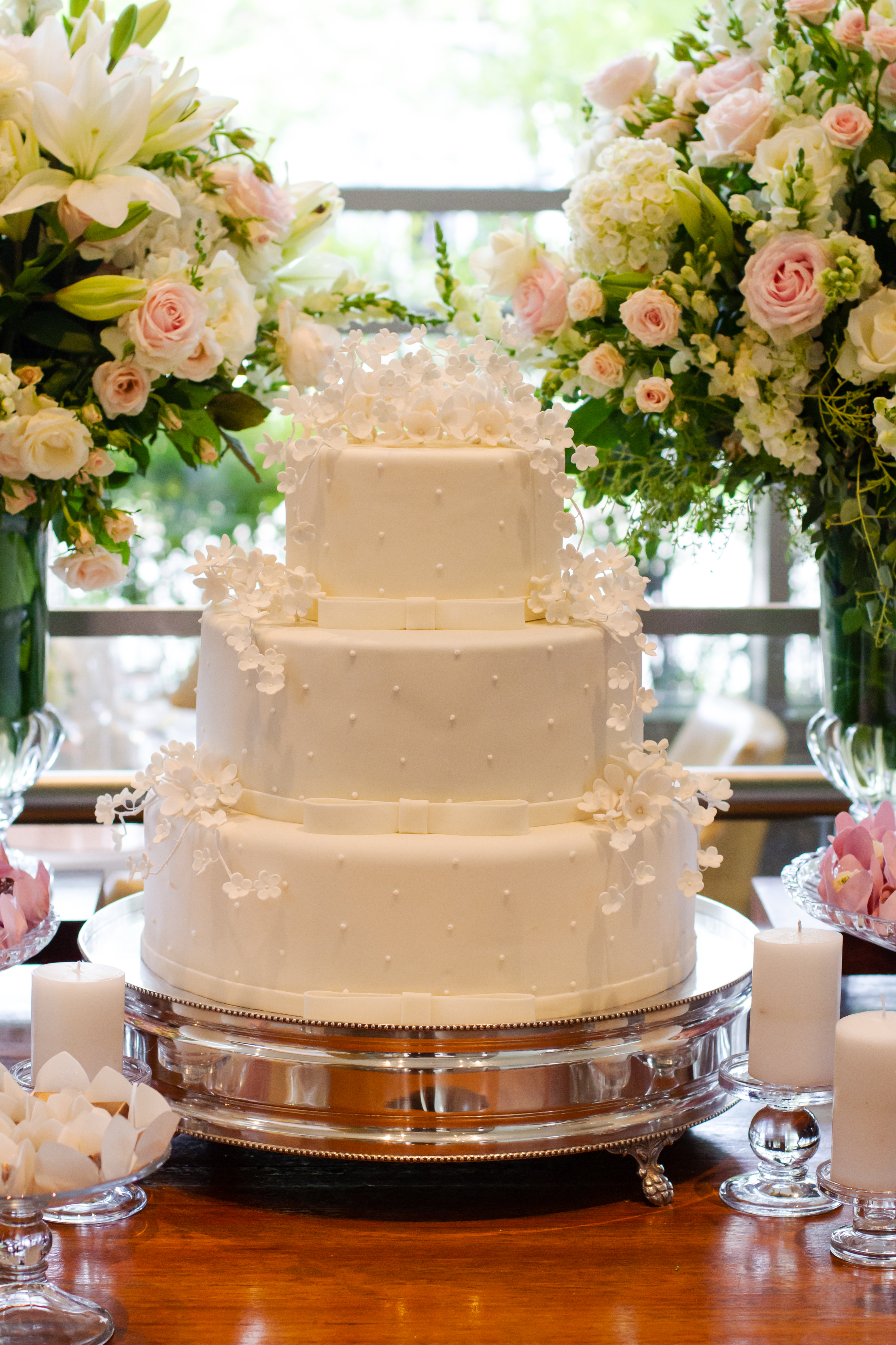 Bolo de casamento elegante