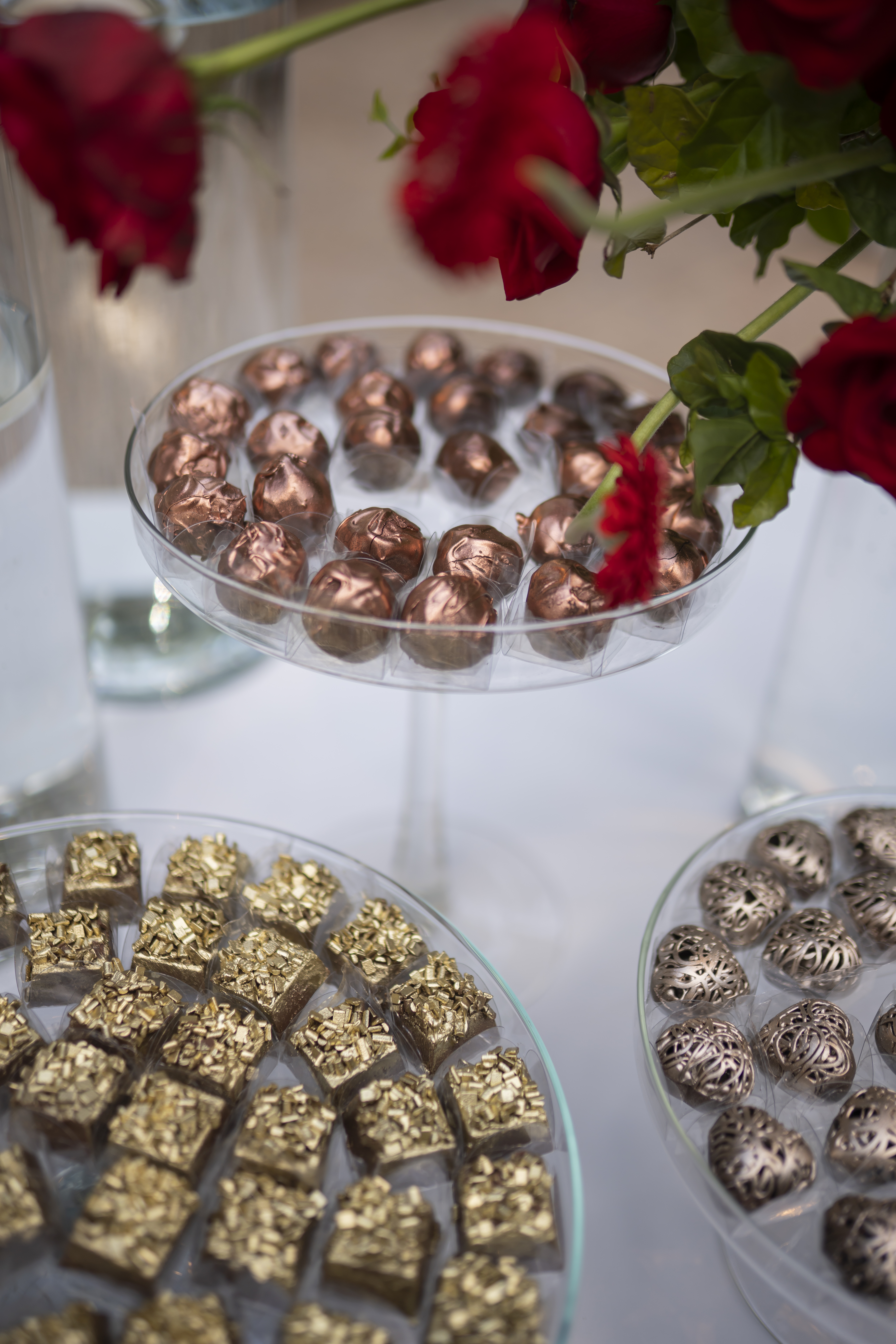 Detalhes de bolo de casamento