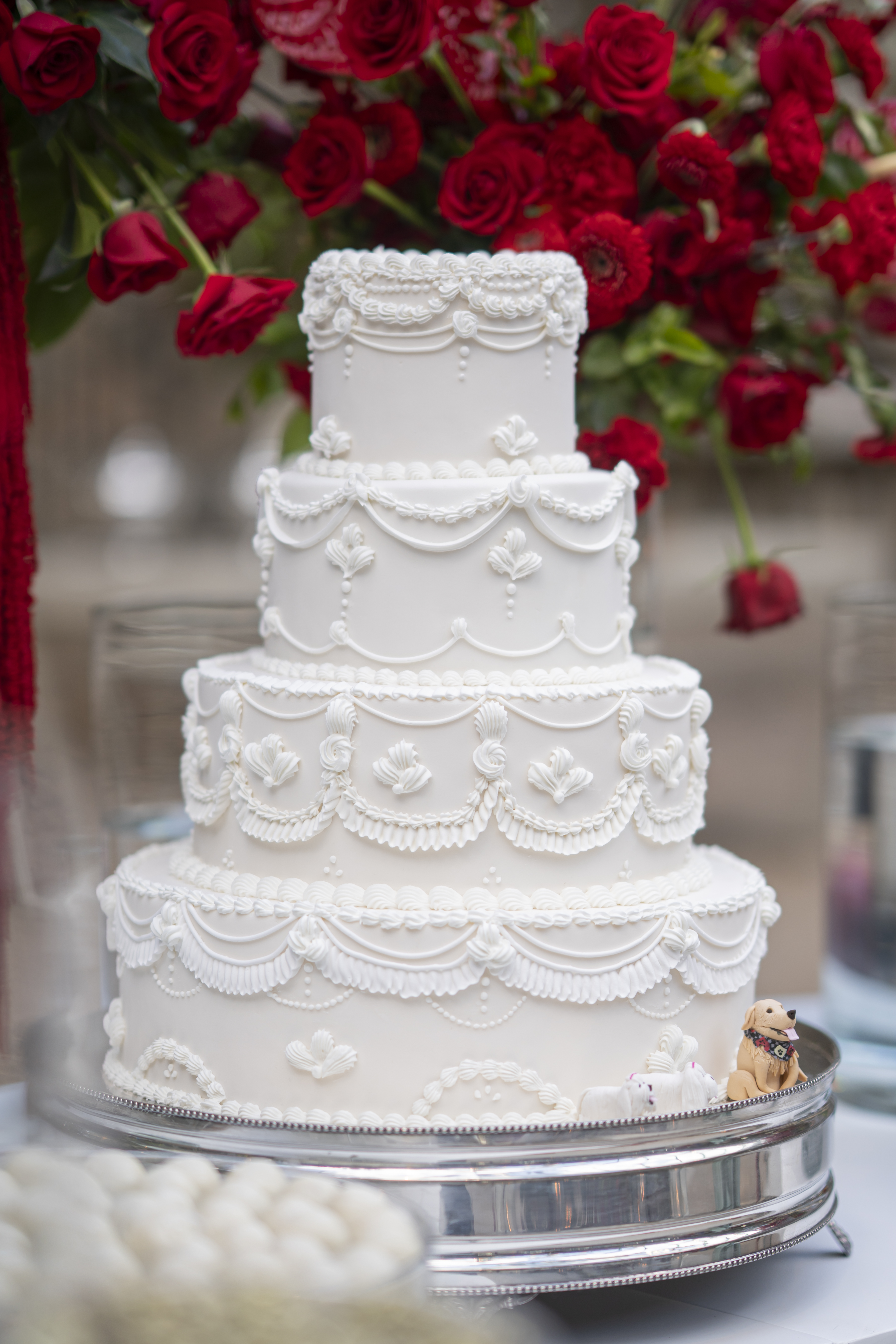 Detalhe de confeitaria artesanal e elegante